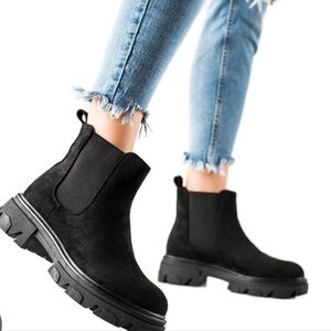 Aqua College Priya Black Ankle Boots
